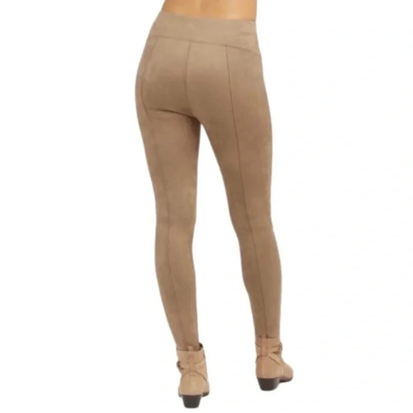 Spanx Faux Suede Leggings in Camel Size Medium - Picture 4 of 13